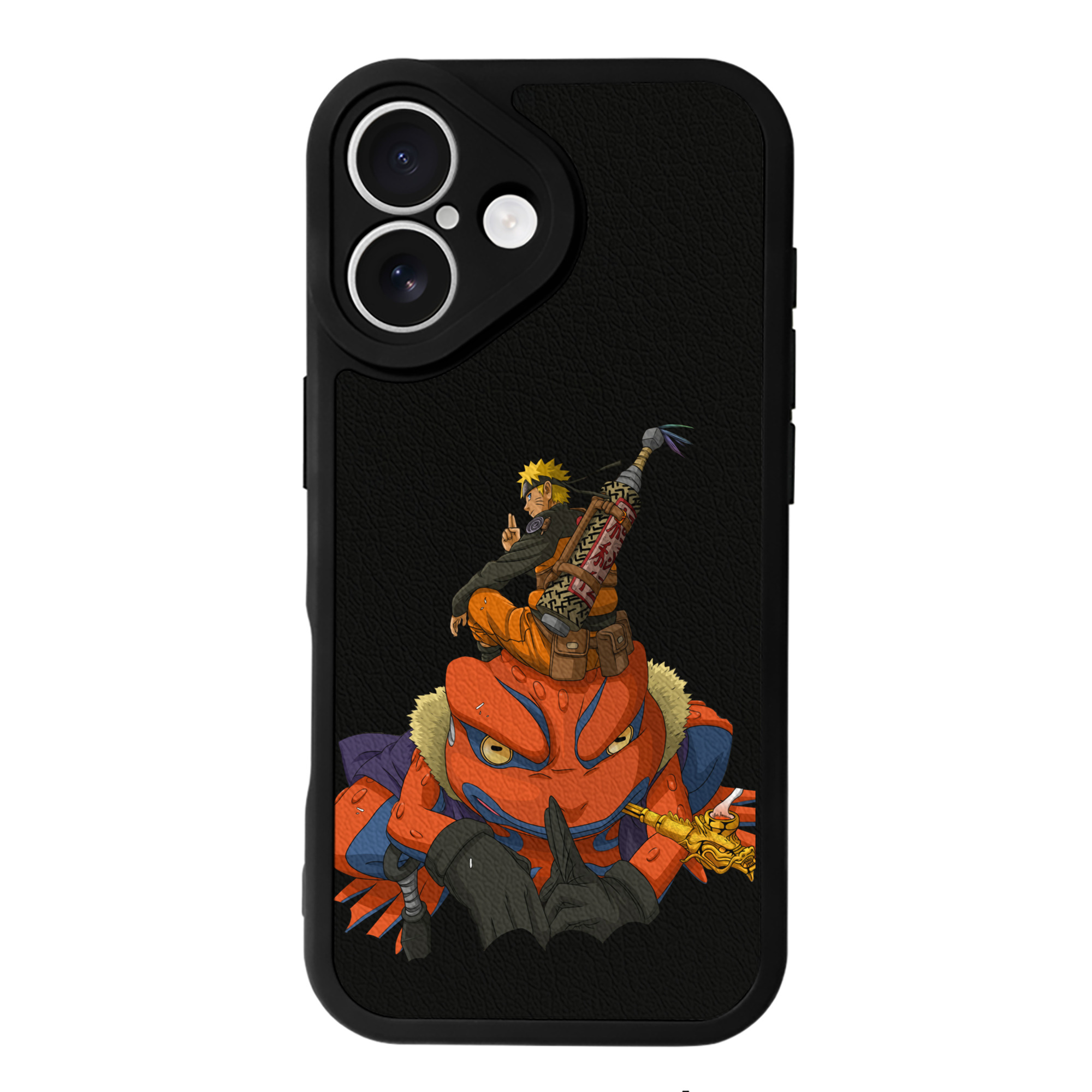 （画像用） NARUTO -ナルト- うずまき ナルト Uzumaki Naruto 【iPhone 16シリーズ対応】シリコンスマホケース（レザー調） 材質：シリコン